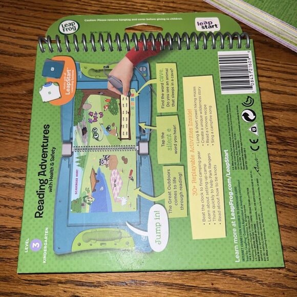 LeapFrog Leap Tag Reader Green Stylus Pen 21301 Lot w/ Books Reading Adventure + - Picture 6 of 9